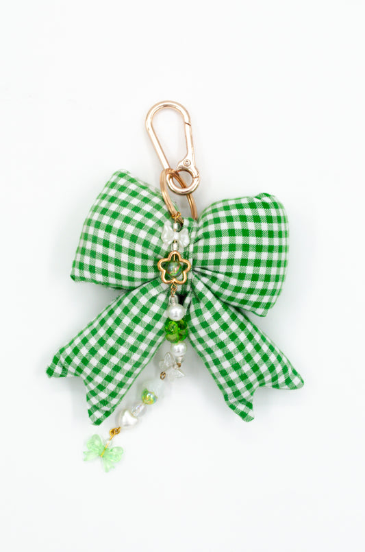 Gingham Bow Charm